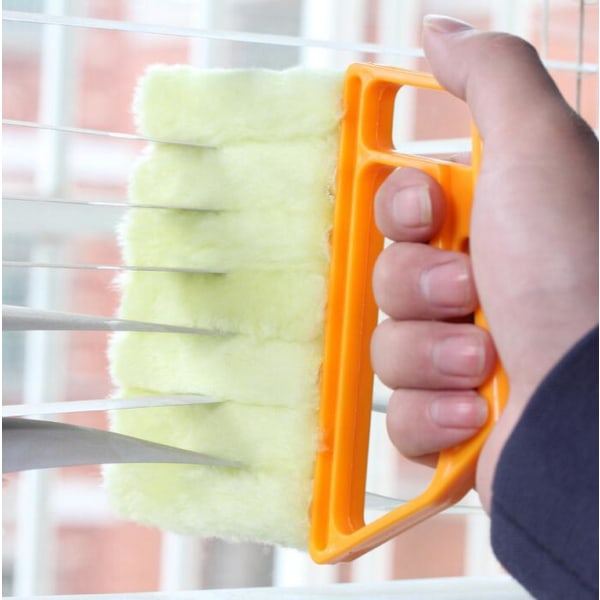 Blind rengöringsborste Avtagbar och tvättbar orange