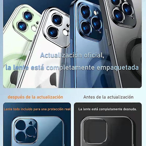 För Iphone 12 Magsafe Magnetic Trådlöst Case Case null ingen