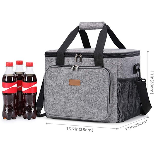 25L kylväska, hopfällbar mattransportväska, 13,7''*11''*11''