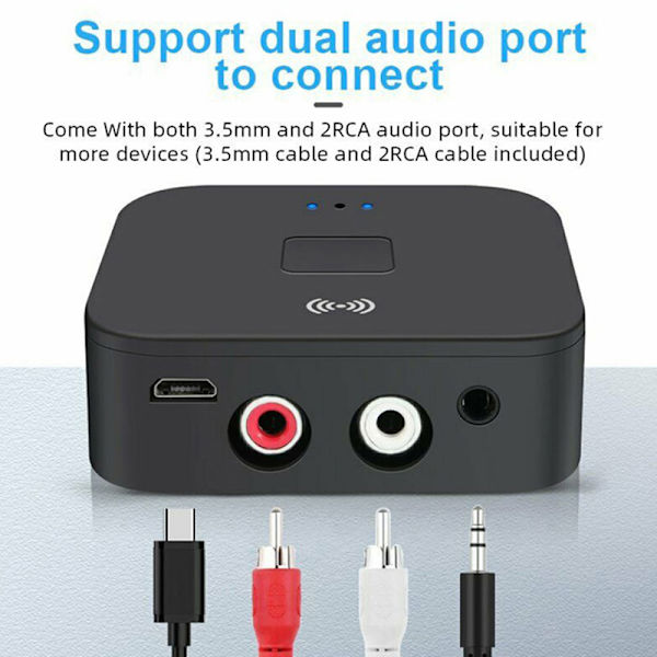 Bluetooth 5.0 RCA o Receiver 3.5mm AUX Jack Bluetooth