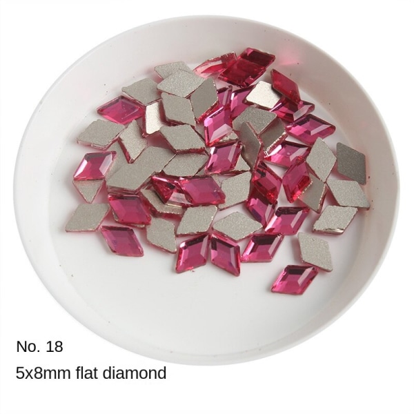 Nageldekorationer för Nail Art Bottenborr Rose Series Glasborr Love Diamond 29# 18#