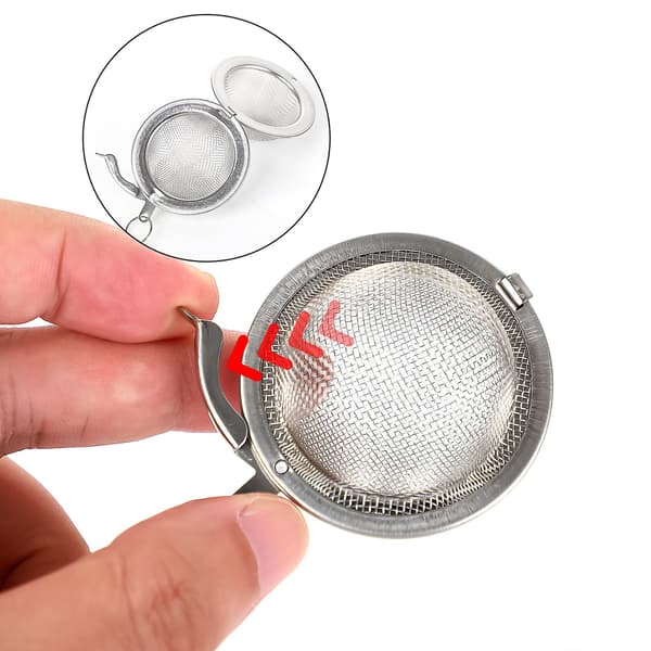 2st 304 rostfritt stål teboll med mesh och krok