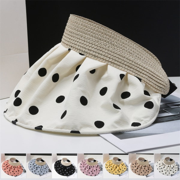 Sommar Mode Shell Solskyddshatt för kvinnor rosa white
