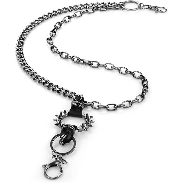 Byxor Chain Denim Chain Hip Hop Punk Kläder Accessoarer