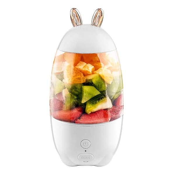 Bärbar juicepress kopp hem kök blå white