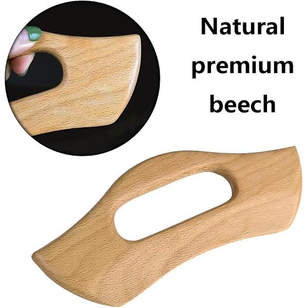 Trä Gua Sha Tool Terapi Massage Tool Lymfdränage