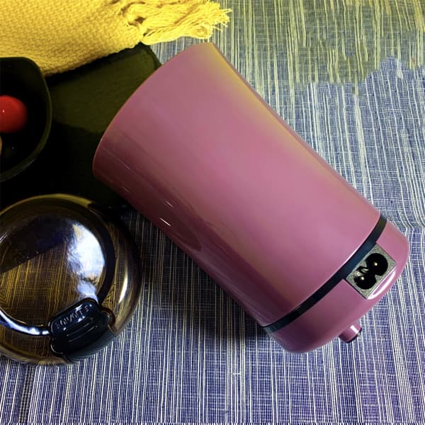 Mini elektrisk kaffekvarn köksredskap vit white