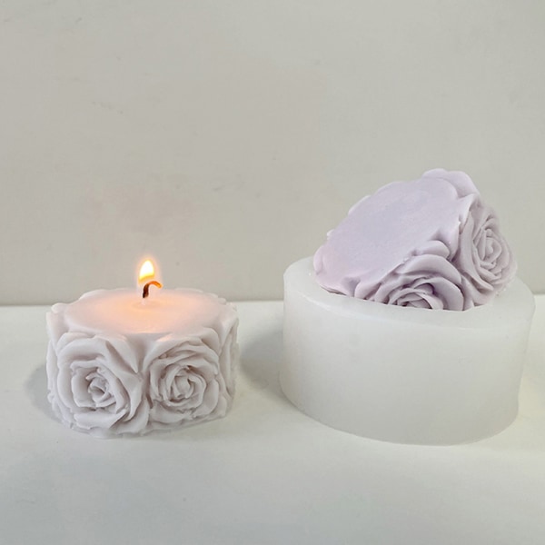 3D Stereo Rose Flower Form DIY Hemprydnad 6,8*8,8cm 6.8*8.8cm