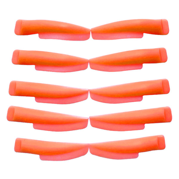 5 par/box Lash Lifting Curlers Curl Silicone Shields Pads Orange White