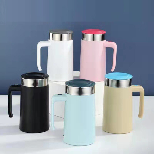 Creative 304 rostfritt stål Smart Coffee Milk Rir Cup blå 450ml blue