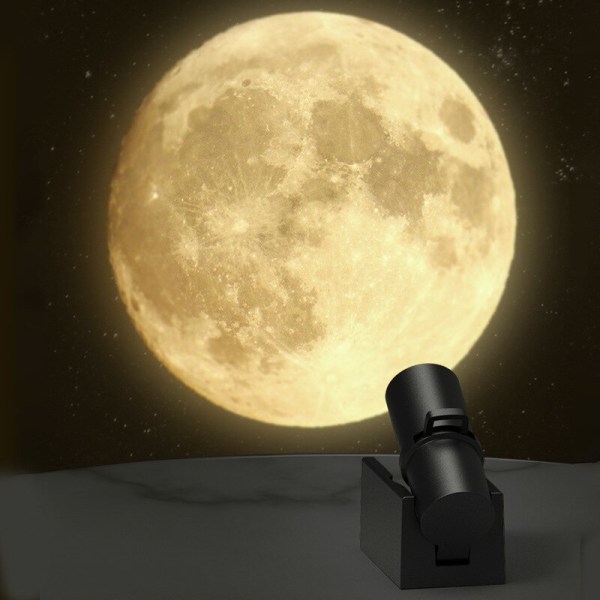 Stjärnprojektor LED Jord-/månlampa Galaxy Light Projektor måne 4,5*2,8*2,5 cm moon