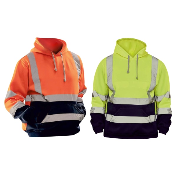 Pullover Hoodie Sweatshirt Med Pocket Dragsko Toppar grön fyrfaldig extra stor green medium