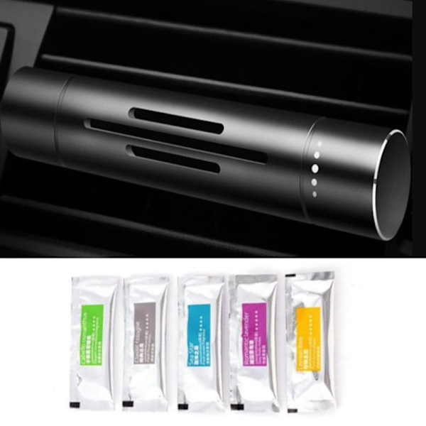Bil Air Vent Parfym Bil Air Freshener Aroma Bilparfymer Med Svart onesize Black