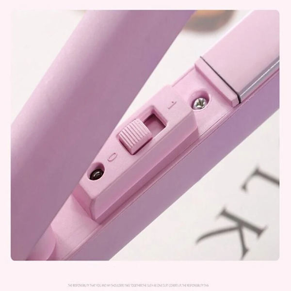 Bärbar keramisk mini curling för hår lila 16.5CM×8.5CM×4.5CM purple