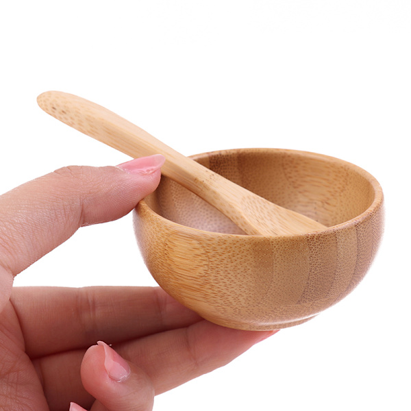 Skål e Liten Hudvård Ansiktsskål Eco Bamboo Mixing Tool Set