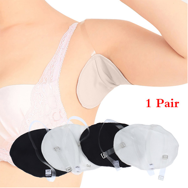 Tvättbara svettskydd under armarna Shield Armpit Absorbing Guards Dre White Black