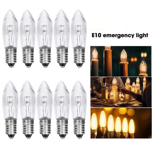 5 st ljusformade LED-lampor Ljusbyteslampa Transparent