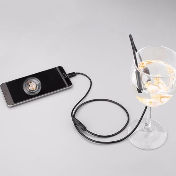 6 LED Endoskop 7mm Inspektionskamera för Android PC Vattentät