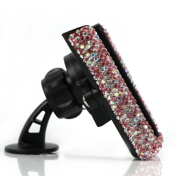 Biltelefonhållare Dam Diamond Crystal Car Air Vent Mount Clip rosa 8,5x8,5x5cm purple