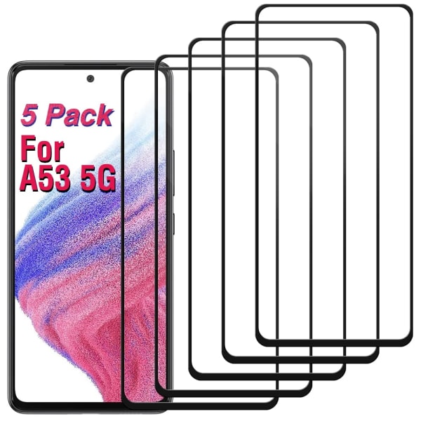 5-pack 5G skärmskydd för Samsung Galaxy A53 5G