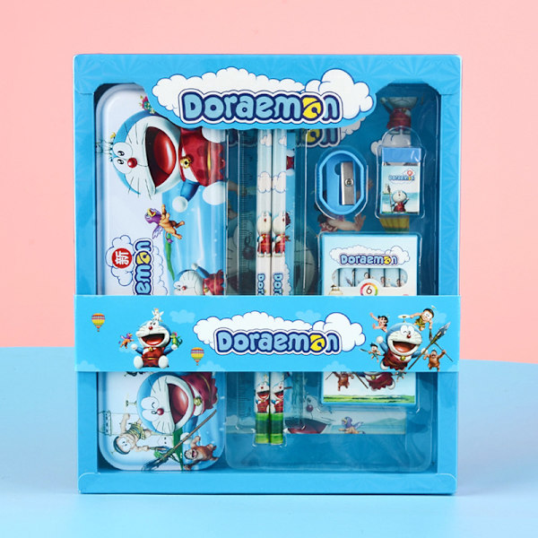 1Set set Anime case Crayon set Röd Blue