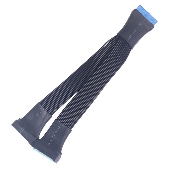 Moderkort USB 3.0 19PIN Header 1 till 2 förlängningsdelarkabel