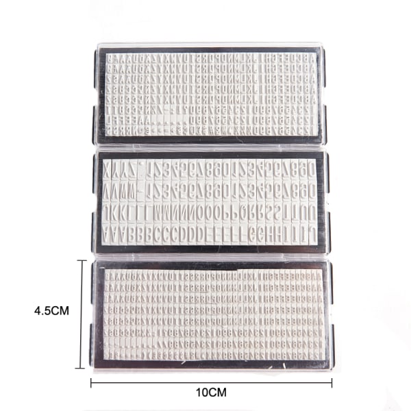 3mm/4mm/6.4mm DIY-stämpel Brevtavla Namn Adress Gummi A1:3mm A1:3mm