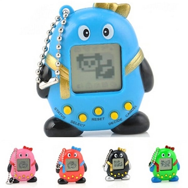 4st Tamagotchi 168 husdjur i 1 virtuell cybernostalgisk husdjursleksak T Färg Slumpmässig One Size