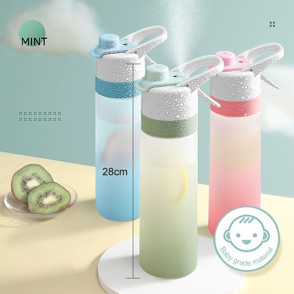 700 ml bärbar 2 i 1 frostad sprayvattenflaska utomhuskopp rosa 700ml blue