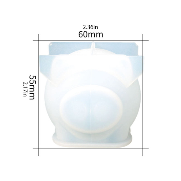 3D gris silikon ljusform DIY Craft silikonform