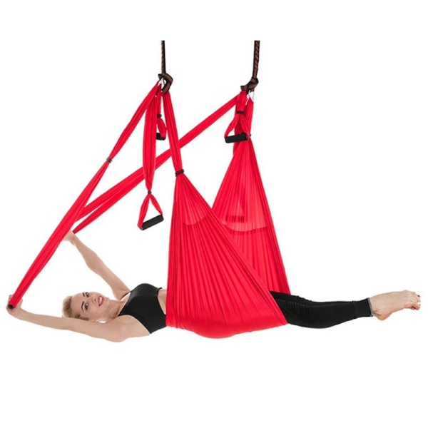 Yoga Swing Trapeze- Gravity Yoga Hammock Inversion för antenn Lila