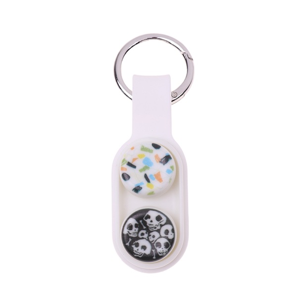 PopPuck Fidget Hand Spinner Series Elastiska magnetleksaker Svart White