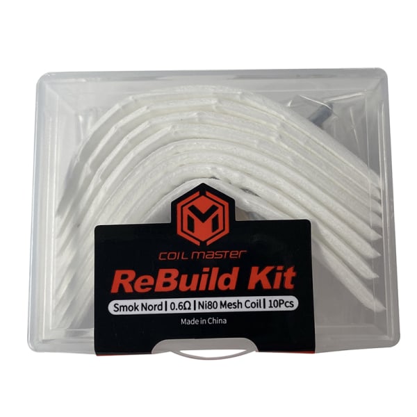 Manuell DIY Rebuild Kit för Smok Nord Ni80 0.6ohm Mesh Coil Repl 1set