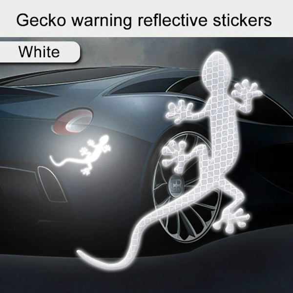 Reflekterande säkerhetsvarningsskylt vit blue
