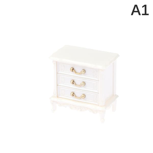 Dockskåp Miniatyrmöbler Modern byrå hög short