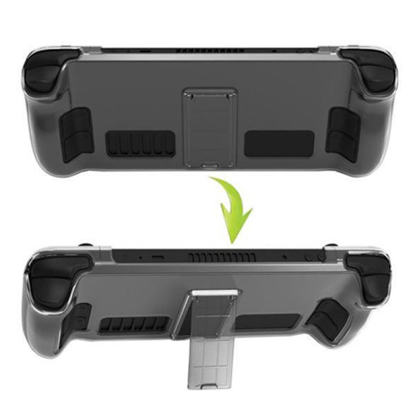 För Steam Deck Hard Protective Case Transparent Split Crystal S Transparent onesize