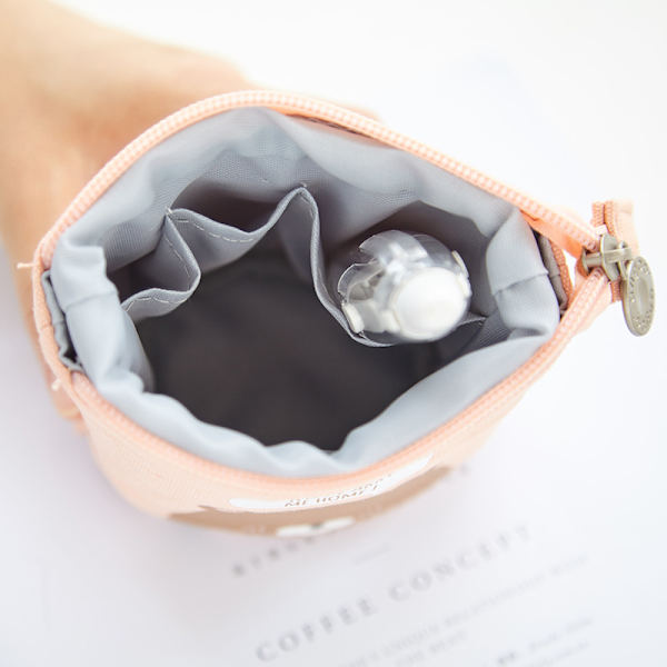 Söt enkel multifunktionell pennhållare case canvas case Cafe Cat 504