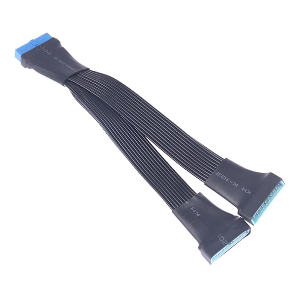 Moderkort USB 3.0 19PIN Header 1 till 2 förlängningsdelarkabel