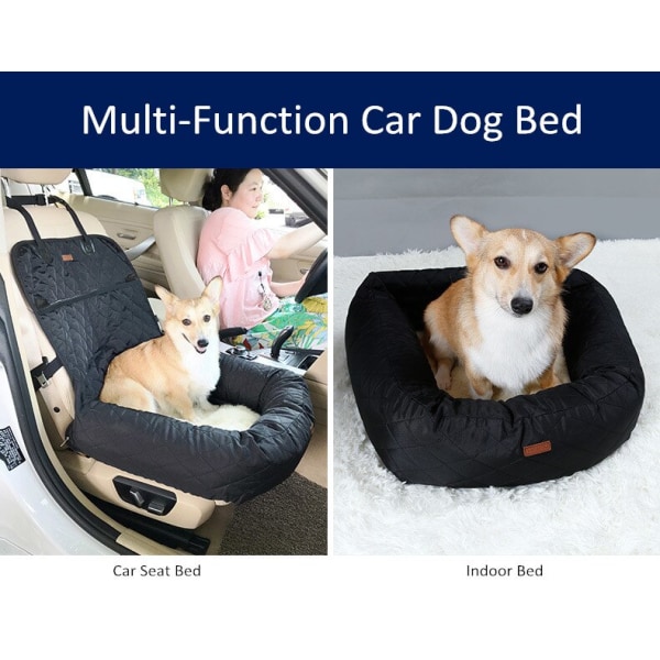 Back Seat Car Use Pet Car Carrier Cover Avtagbar svart 60*50*61cm gray