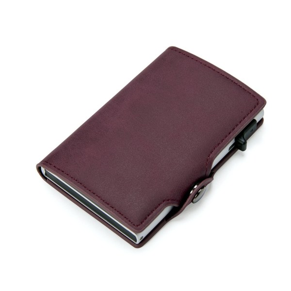 Automatisk popup-plånbok för män i läder black