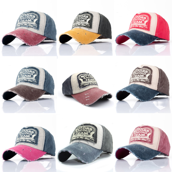 Unisex män kvinnor Cap Cap Vinröd