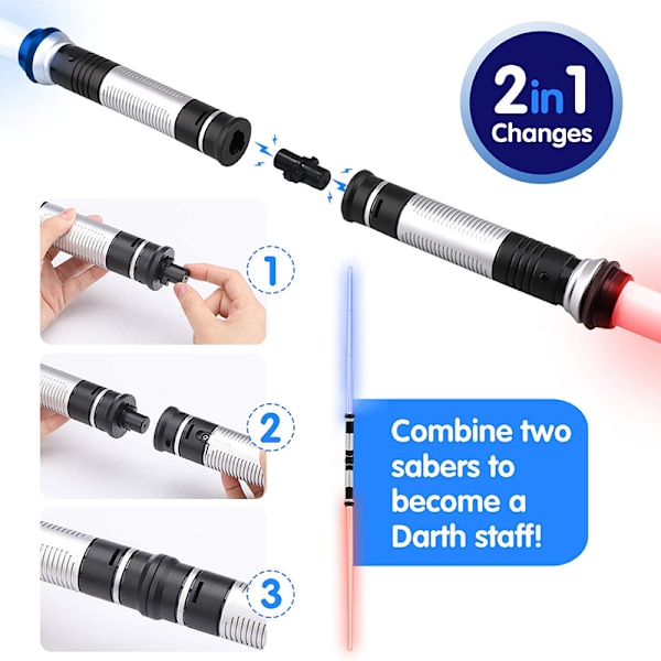 Induktion färg ändra svärd hår lightsaber suit seven colo Multicolor Telescopic