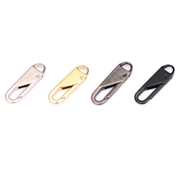 8PCS Alloy Universal Dragkedja för Kläder Zip Fixer