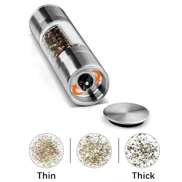 Pepparkvarn Manuell Salt Pepparkvarn Krydda Silver