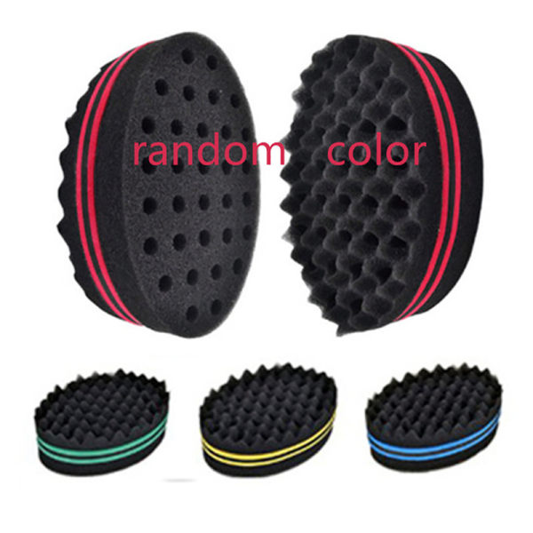 Black Man Hair Braider Twist Sponge Fir Afro Dreadlocks Curl Br Losowy färg en one size