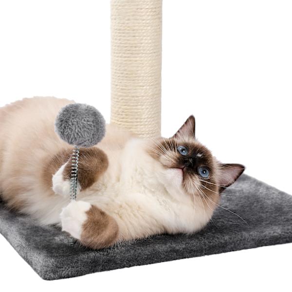 65CMCat Tree Condo Ball Skrapstolpar Cat Grinding Claw Toy Grå