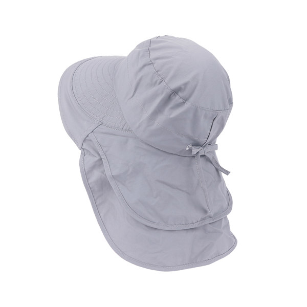 Hästsvans Hål Visir Hattar Summer Bucket Hats för kvinnor Army green Light gray