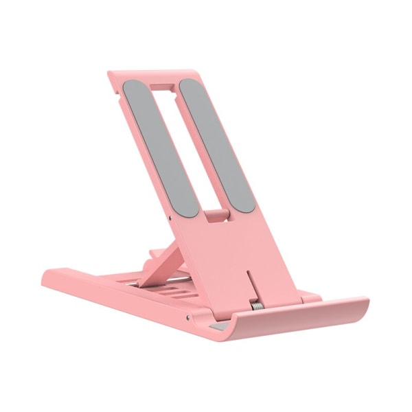 Bärbar bordstelefonhållare Telefon Mobilfäste Stöd vit 120*49*10mm pink