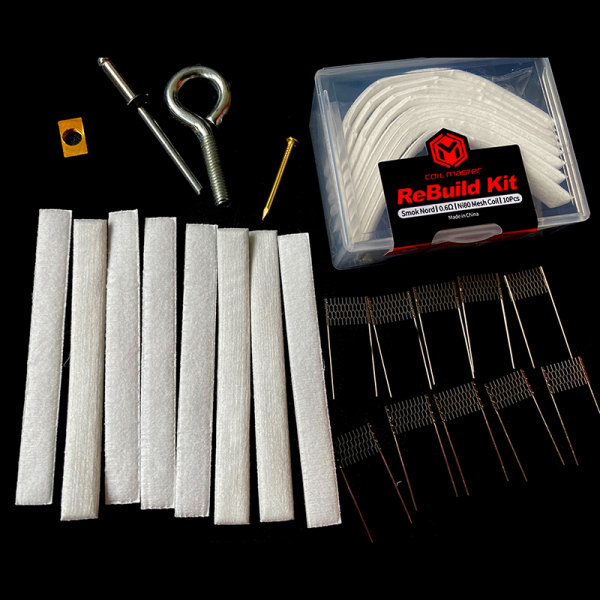 Manuell DIY Rebuild Kit för Smok Nord Ni80 0.6ohm Mesh Coil Repl 1set
