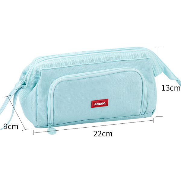 Dubbellagers canvas case multifunktionell brevlåda case 316 Glacier Blue-Boat Type Window